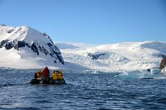 09B In A Zodiac Heading For Cuverville Island With Wheatstone Glacier Beyond On Quark Expeditions Antarctica Cruise.jpg